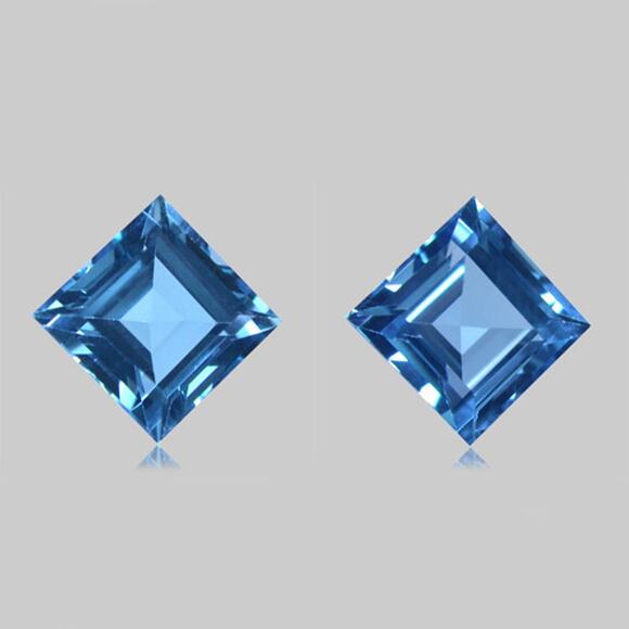 10 Carats of Paired Sky Blue Topaz Gemstones!! - Picture 1 of 2